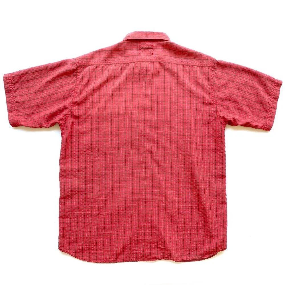 The North Face Hiking Shirt Red Plaid Size L